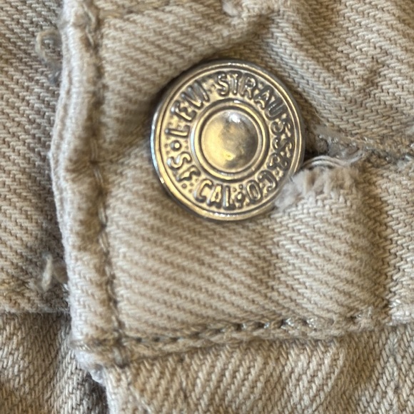 Levi’s 550 Relaxed Fit Jeans Straight Leg Tan/Beige  Cotton 2006 Red Tab 33x31 - Picture 2 of 14